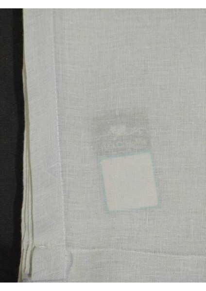 Açık Gri Keten 145*225 cm Masa Örtüsü(K)