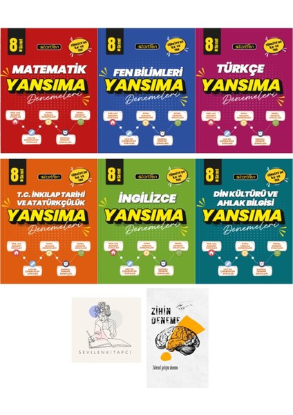 LGS Tüm Dersler Yansıma Denemeleri LGS Çıkabilecek Sorular +Zihin Deneme-St651