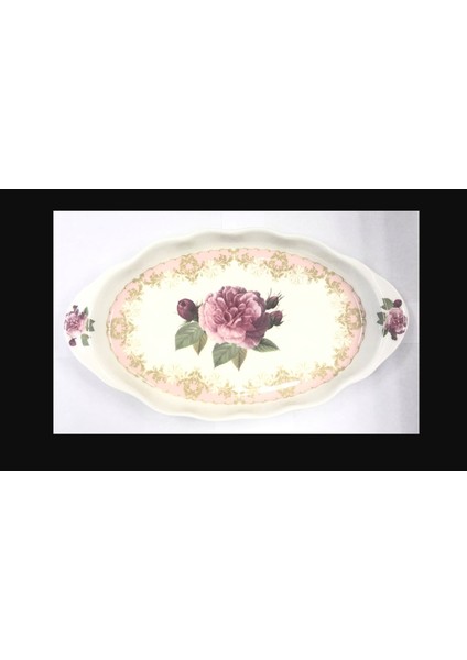 2012 England Fince Bone China Vintage Rose Tepsi Porselen 25CM Çeyizlik Sofra Sunum 1 Adet fiyatları