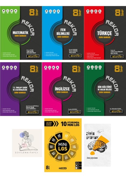LGS Tüm Dersler Rekor Soru Bankası Ve Hız Mini LGS Deneme +Zihin Deneme-St716