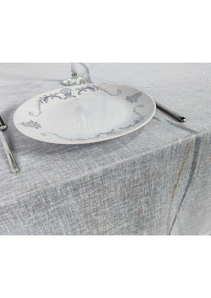Gri Sim Jakarlı Ince Polyester Tül(Lm)
