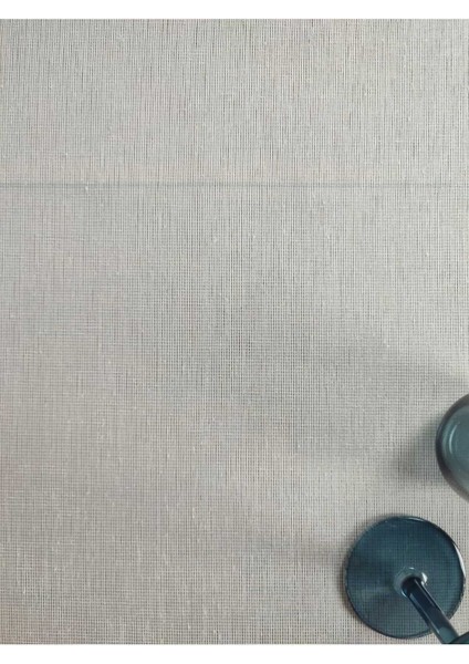 Parlak Ekru-Beyaz Polyester Masa Örtüsü(Lm)