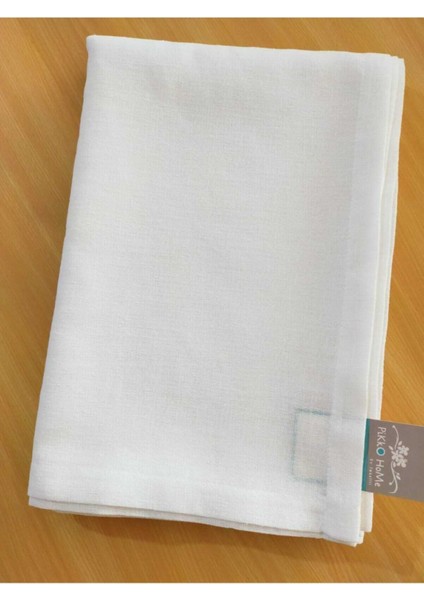 140*240 cm Basıc Poly Keten Ekru Masa Örtüsü