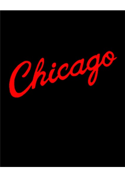 Chicago Yazı Büyük Sırt Patch Yama