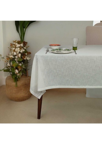 145*230 Narin(Ince) Polyester Tül Masa Örtüsü
