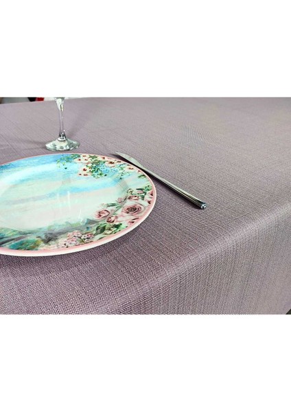 Keten Efektli Capri Lila Polyester Kalın(Lm)