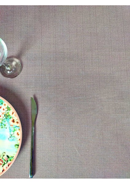 Keten Efektli Capri Lila Polyester Kalın(Lm)