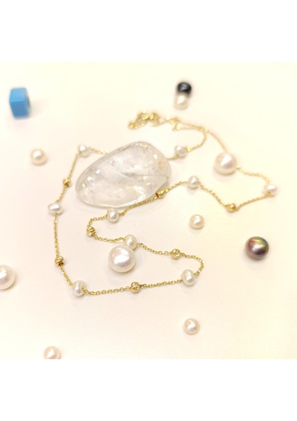 Dorika toplu İnci Kolye 14 Ayar Altın HD VİDEOLU fırsatları