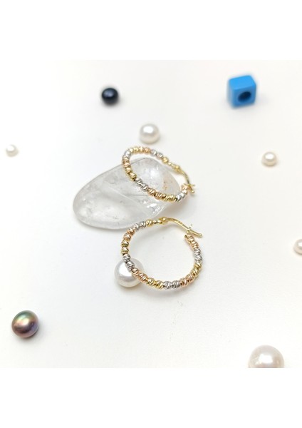 23MM Dorika Toplu Halka Küpe 14 Ayar Altın Hd Videolu