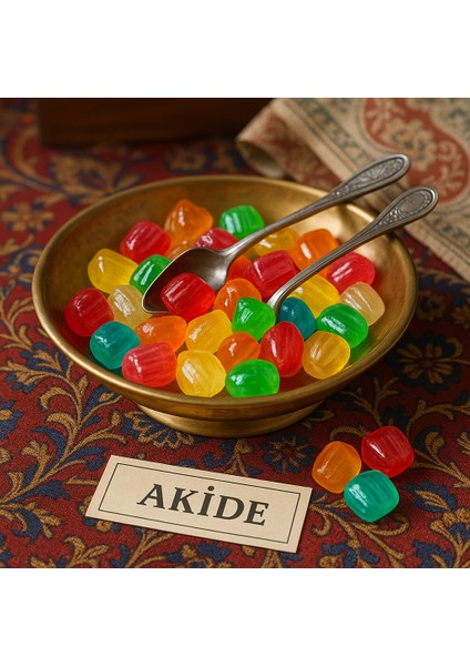 Renkli Cam Akide Şekeri 420 gr – Göz Alıcı Renkler, Geleneksel Tatlar