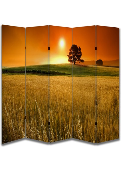 Manzara Temalı Özel Tasarım Paravan Room Divider 180 x 200 cm