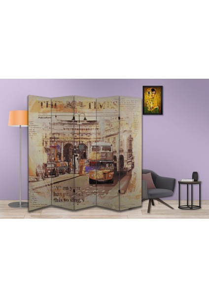 Şehir Temalı Özel Tasarım Paravan Room Divider 180 x 200 cm fiyatları