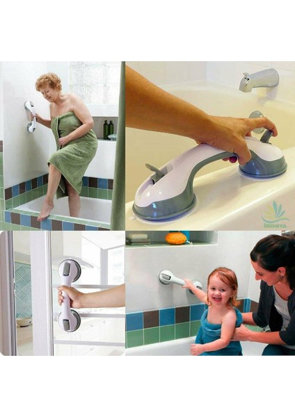 Helpıng Handle Vantuzlu Düşme Kayma Önleyici Banyo Tutacağı Güvenlik Aparatı Tutma Aparatı