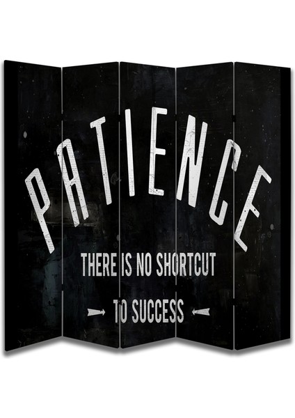 Motivasyon Temalı Özel Tasarım Paravan Room Divider 180 x 200 cm