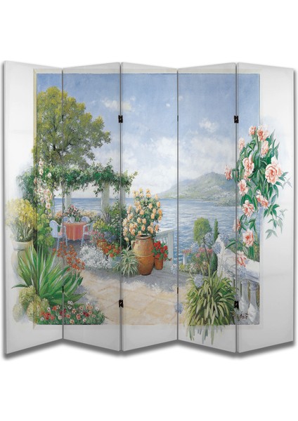 Manzara Temalı Özel Tasarım Paravan Room Divider 180 x 200 cm