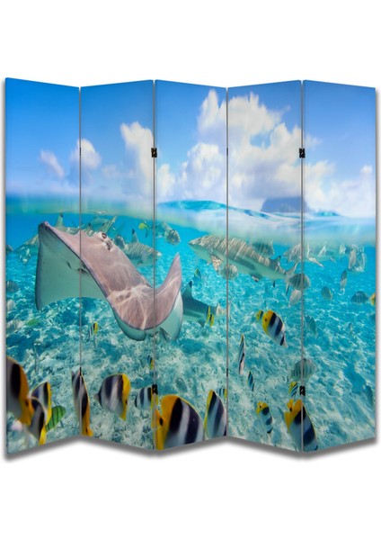 Doğa Temalı Özel Tasarım Paravan Room Divider 180 x 200 cm