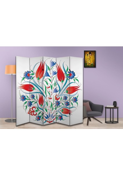 Motifli Özel Tasarım Paravan Room Divider 180 x 200 cm modelleri