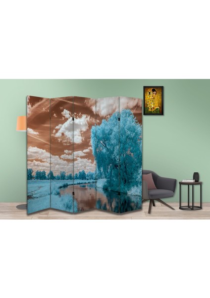 Manzara Temalı Özel Tasarım Paravan Room Divider 180 x 200 cm fiyatları