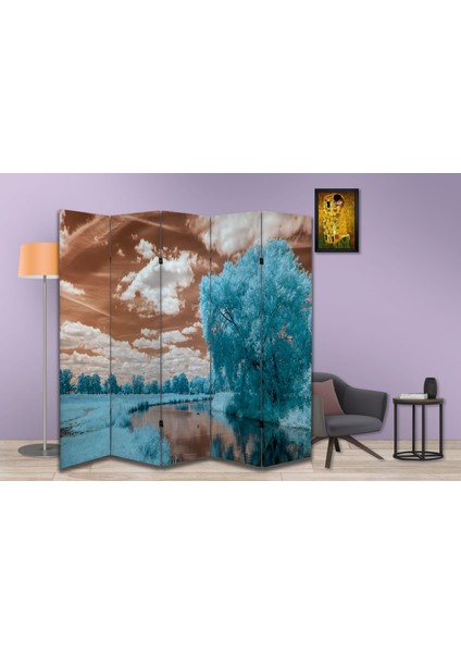 Manzara Temalı Özel Tasarım Paravan Room Divider 180 x 200 cm modelleri