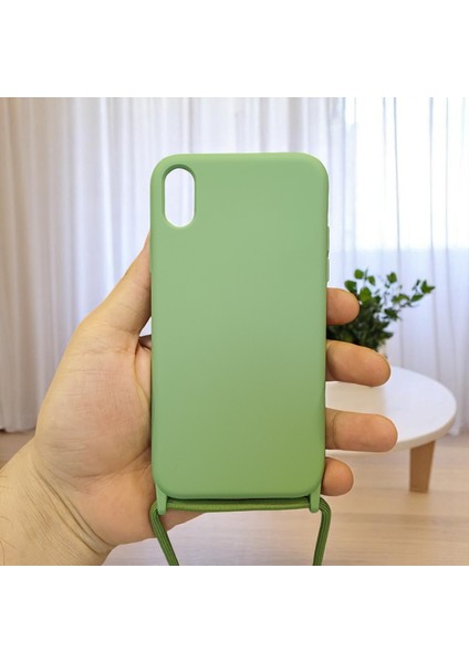 iphone Xr Uyumlu Boyun Askılı Iç Kısmı Kadife Ropi Seyahat Kılıfı