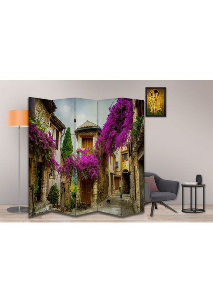 Şehir Temalı Özel Tasarım Paravan Room Divider 180 x 200 cm modelleri