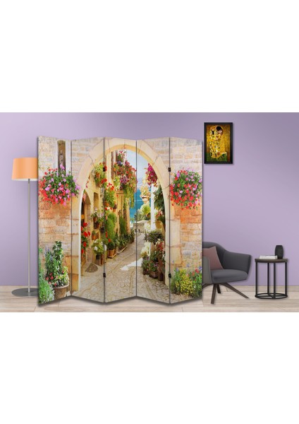 Manzara Temalı Özel Tasarım Paravan Room Divider 180 x 200 cm fiyatları