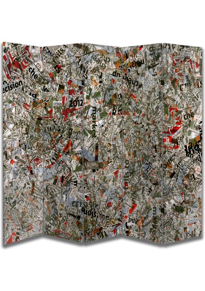 Motifli Özel Tasarım Paravan Room Divider 180 x 200 cm