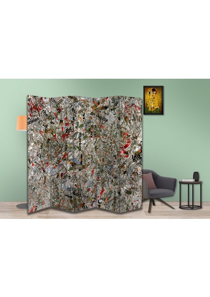 Motifli Özel Tasarım Paravan Room Divider 180 x 200 cm modelleri