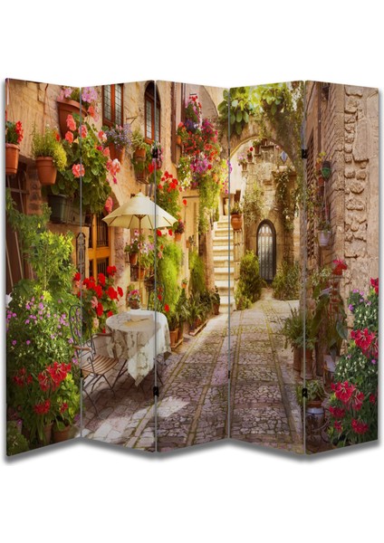 Manzara Temalı Özel Tasarım Paravan Room Divider 180 x 200 cm