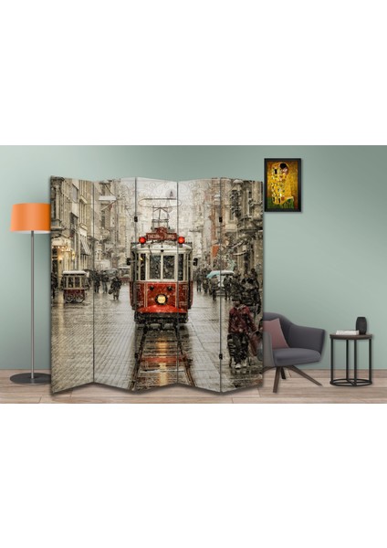 Şehir Temalı Özel Tasarım Paravan Room Divider 180 x 200 cm fiyatları