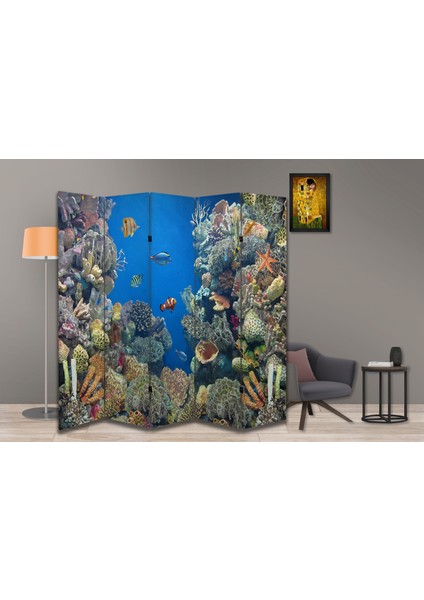 Doğa Temalı Özel Tasarım Paravan Room Divider 180 x 200 cm modelleri