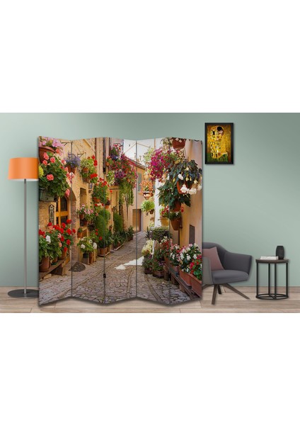 Şehir Temalı Özel Tasarım Paravan Room Divider 180 x 200 cm modelleri