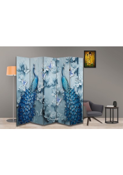 Kuş Temalı Özel Tasarım Paravan Room Divider 180 x 200 cm fiyatları