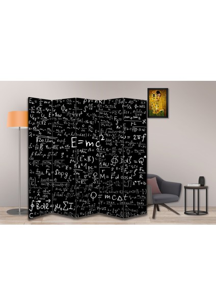 Bilim Temalı Özel Tasarım Paravan Room Divider 180 x 200 cm fiyatları
