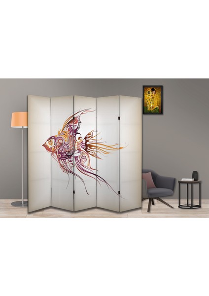 Doğa Temalı Özel Tasarım Paravan Room Divider 180 x 200 cm fiyatları