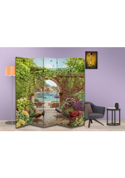Manzara Temalı Özel Tasarım Paravan Room Divider 180 x 200 cm fiyatları