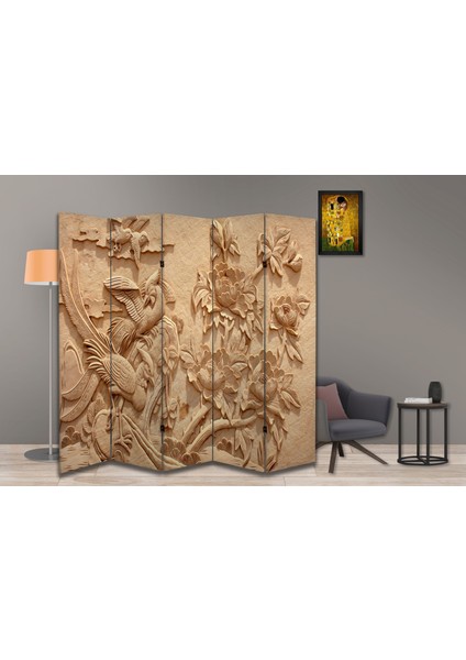 Doğa Temalı Özel Tasarım Paravan Room Divider 180 x 200 cm fiyatları