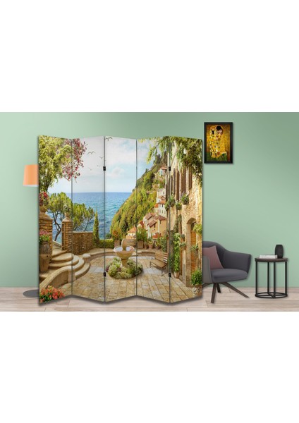 Manzara Temalı Özel Tasarım Paravan Room Divider 180 x 200 cm fiyatları