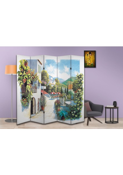 Şehir Temalı Özel Tasarım Paravan Room Divider 180 x 200 cm modelleri