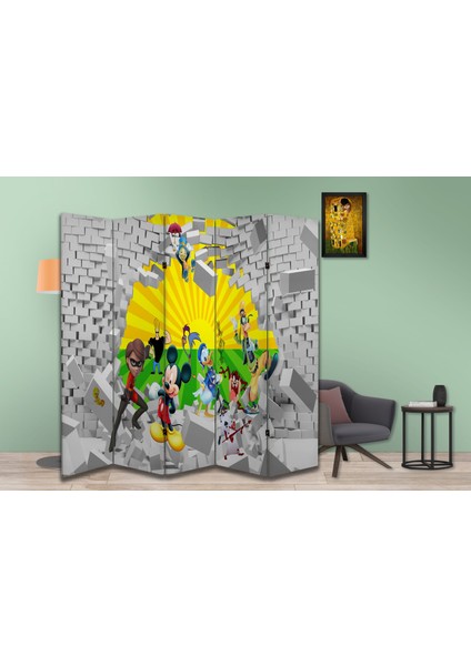 Çocuk Temalı Özel Tasarım Paravan Room Divider 180 x 200 cm fiyatları