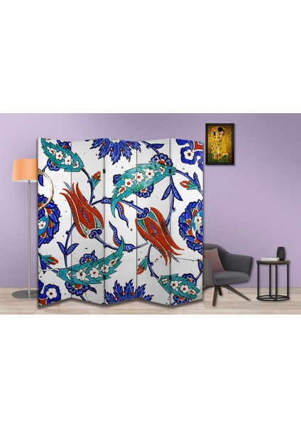 Motifli Özel Tasarım Paravan Room Divider 180 x 200 cm modelleri