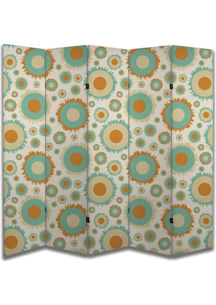 Motifli Özel Tasarım Paravan Room Divider 180 x 200 cm