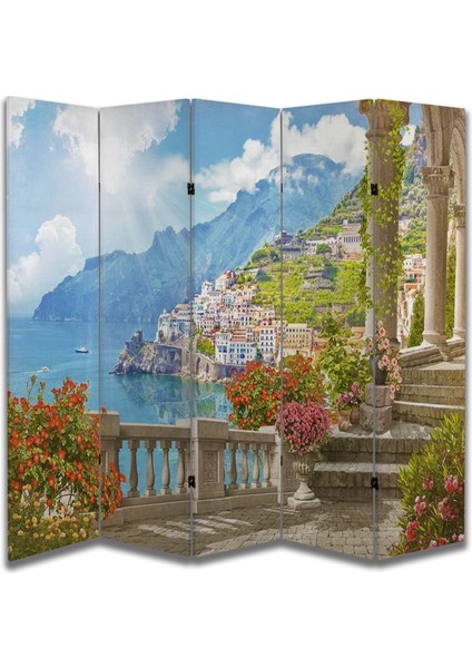 Manzara Temalı Özel Tasarım Paravan Room Divider 180 x 200 cm