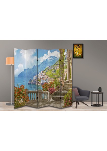 Manzara Temalı Özel Tasarım Paravan Room Divider 180 x 200 cm fiyatları