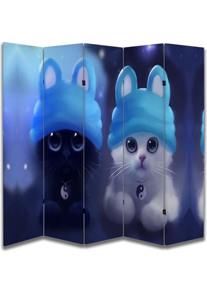 Hayvan Temalı Özel Tasarım Paravan Room Divider 180 x 200 cm