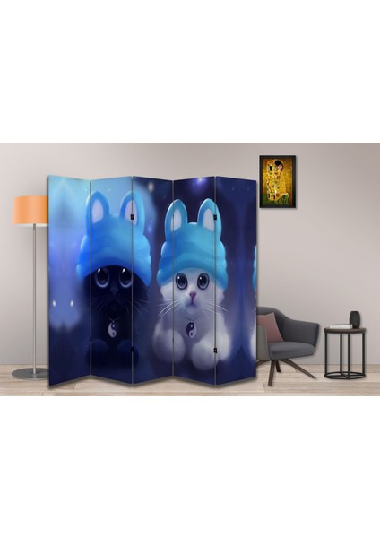 Hayvan Temalı Özel Tasarım Paravan Room Divider 180 x 200 cm fiyatları