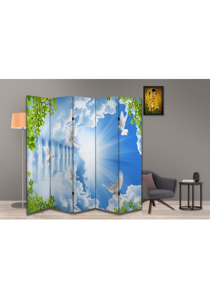 Manzara Temalı Özel Tasarım Paravan Room Divider 180 x 200 cm modelleri