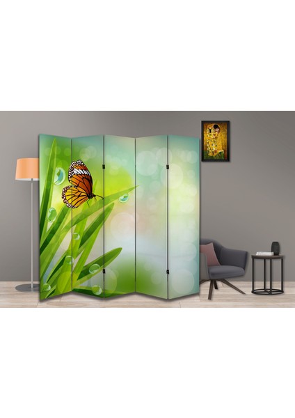 Doğa Temalı Özel Tasarım Paravan Room Divider 180 x 200 cm fiyatları