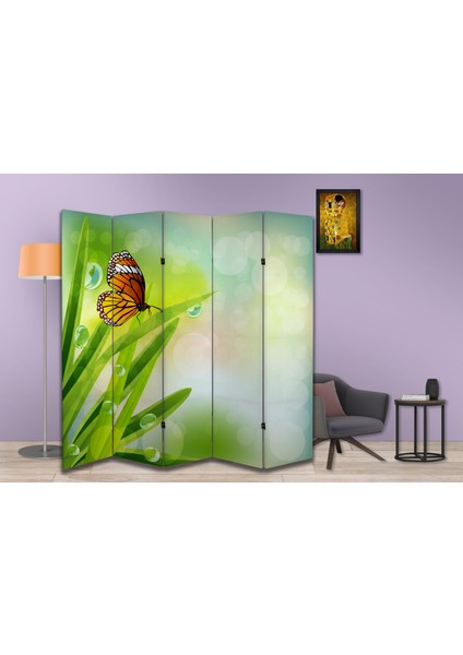 Doğa Temalı Özel Tasarım Paravan Room Divider 180 x 200 cm modelleri