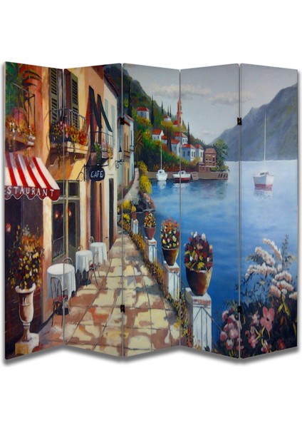 Manzara Temalı Özel Tasarım Paravan Room Divider 180 x 200 cm